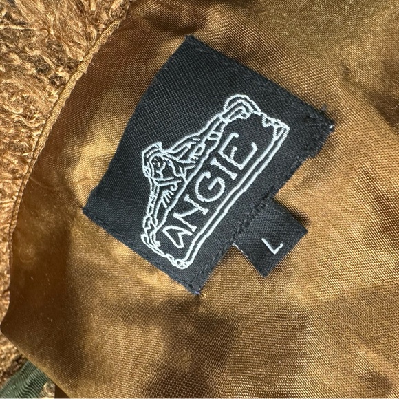 Camel Brown Fur Vest Size Large - Picture 3 of 5